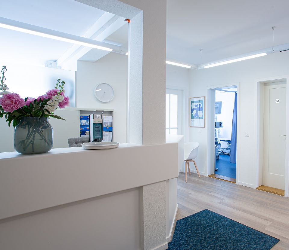 Praxisraum der Gastroenterologie am Claraplatz